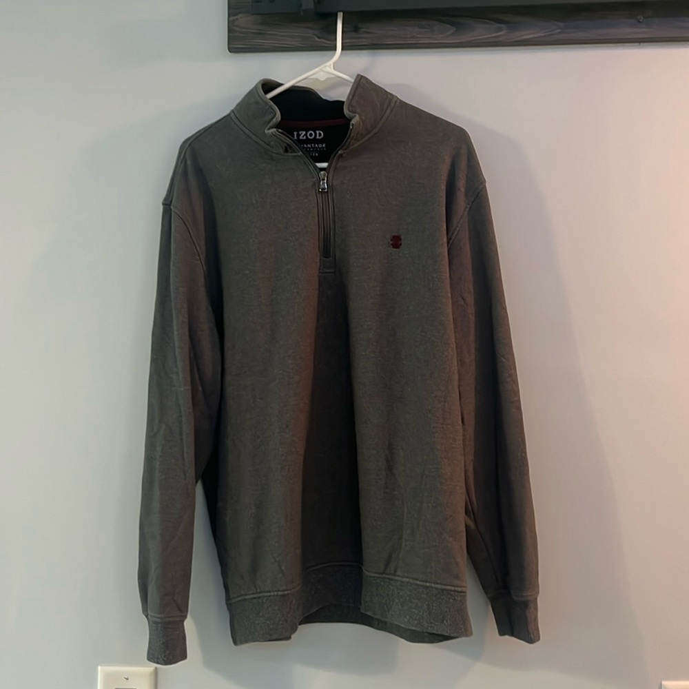 Gray IZOD advantage performance stretch pullover